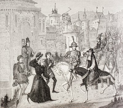 Entry of Louis VIII and the Papal Legate, Cardinal St. Angelo into Avignon in 1226, from 